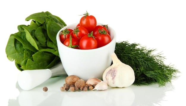 Zestaw świeżych składników na stole